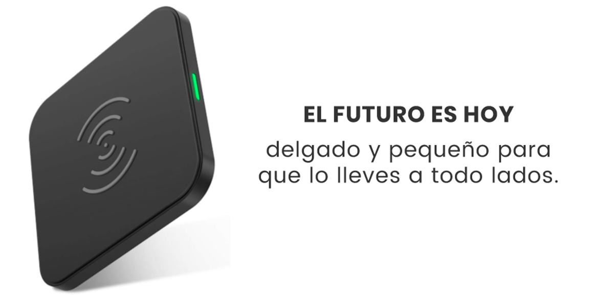 El Cargador Inalámbrico Qi Choetech viene con un diseño delgado y pequeño para que lo lleves a todo lados