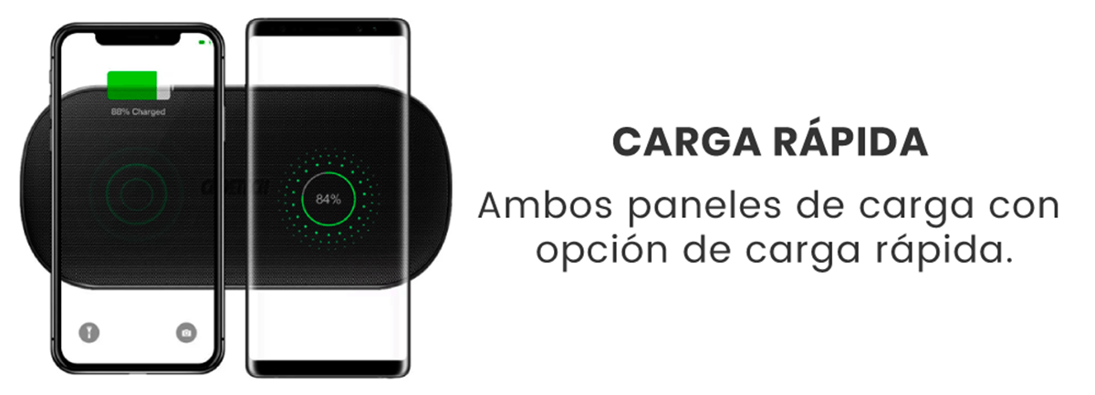 Con el Choetech T535S vas a tener la opción de la carga rápida, gracias a su entrada tipo C del adaptador de corriente