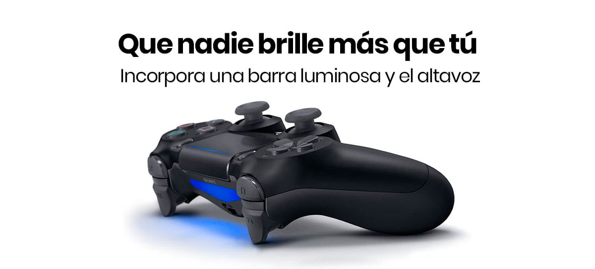 El Control Inalambrico DualShock 4 PlayStation 4  cuenta con un touchpad, una barra luminosa y el altavoz te dará una nueva forma de vivir tus videojuegos