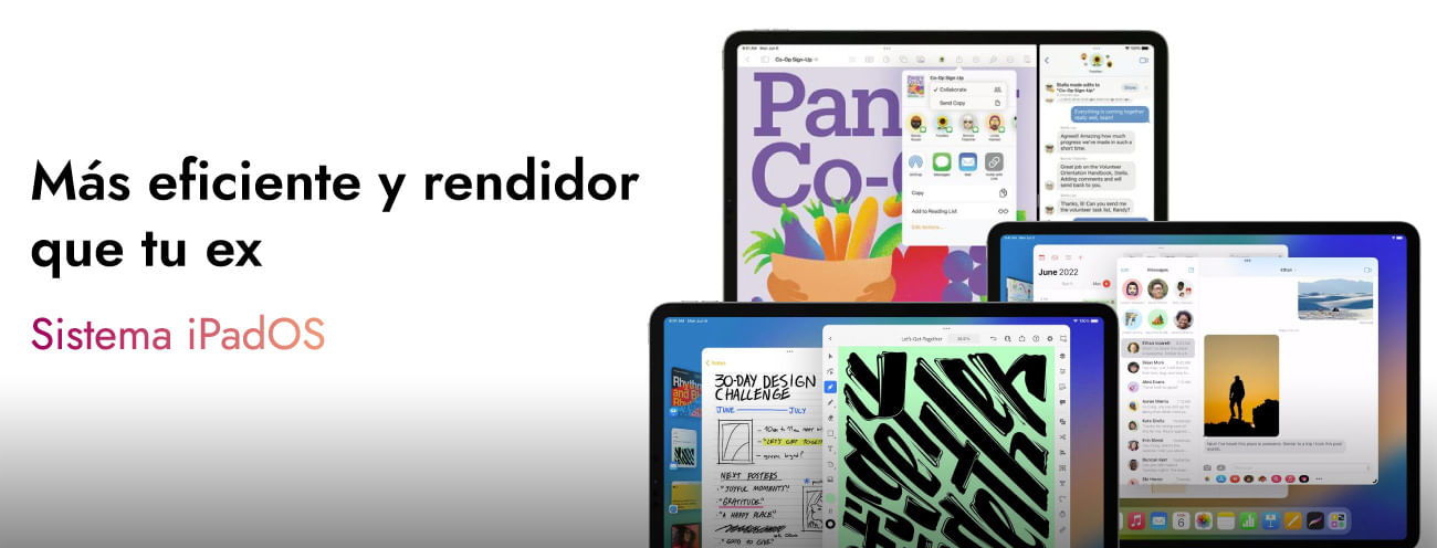 iPad Apple de 10.2” con sistema iPadOs, pantalla Multi-Touch y anotaciones mejoradas para organizar información