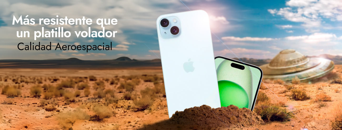 El iPhone 15 cuenta con calidad Aeroespacial, eso quiere decir que es mas duro que un meteorito asi que no te apures si se te cae