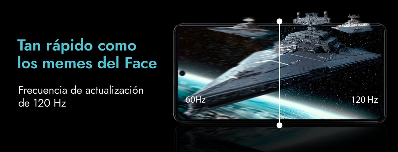 El Poco X5 Pro tiene una pantalla AMOLED de gran rendimiento, con una frecuencia de actualización de 120 Hz y velocidad de muestreo táctil de 240 Hz.