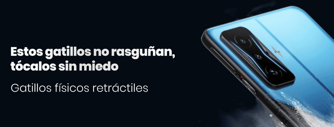 El redmi k50 gaming cuenta con gatillos físicos en los laterales para una mejor experiencia