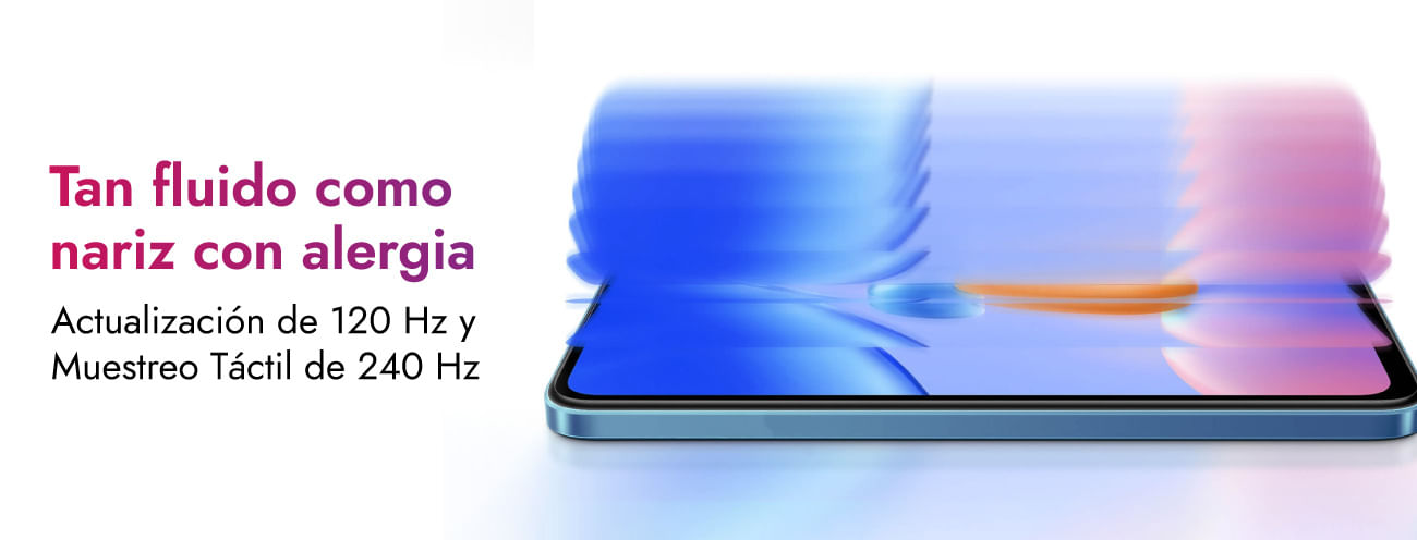 Xiaomi Redmi Note 12 Pro+ cuenta con una tasa de refresco de 120 Hz y resolución Full HD+ (1080 x 2400 pixeles), así como un brillo de 900 nits