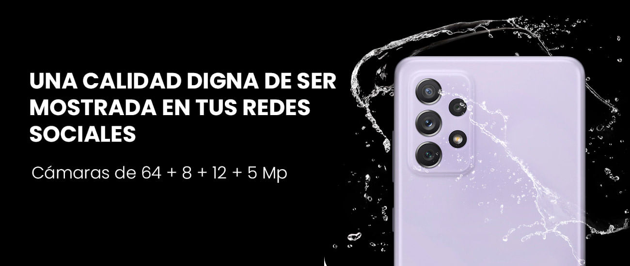 Samsung galaxy A72 cuenta con un sensor que permite más luminosidad para capturar imágenes incluso con condiciones de poca luz
