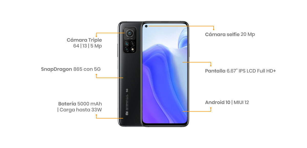 xiaomi mi 10t características, specs