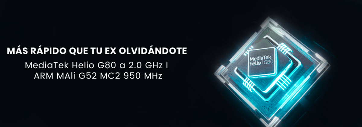 Xiaomi Redmi 9, Integra un MediaTek Helio G80 a 2.0 GHz con una tarjeta gráfica ARM Mali G52 MC2 950 MHz