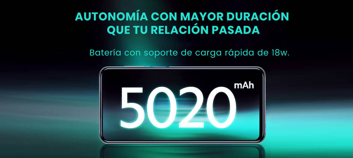 El Xiaomi Redmi Note 9S cuenta con una batería de 5020mAh con soporte de carga rápida de 18W o máximo 22.5W